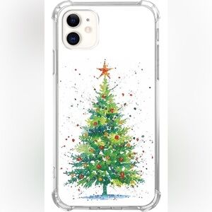 NWT iPhone 12 Watercolor Christmas Painting phone case